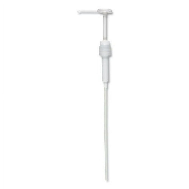 Economy Plastic Dispensing Pump with Senior Rieke Adapter for 5 gal Pails and 38 mm Screwcap for 1 gal Jugs, White Economy Plastic Dispensing Pump with Senior Rieke Adapter for 5 gal Pails and 38 mm Screwcap for 1 gal Jugs, White