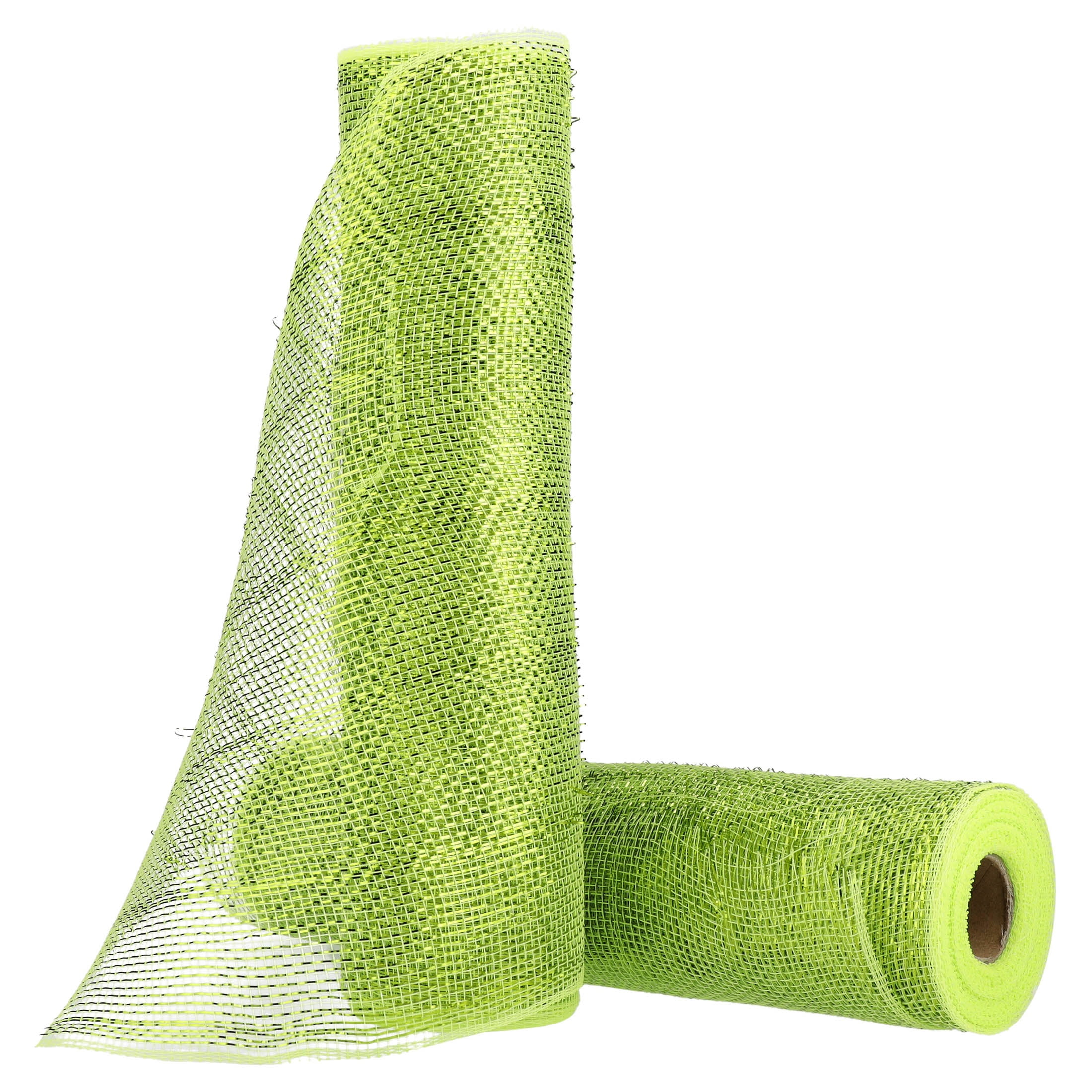 Light Green Decorative Mesh Fabric, 10.5" x 18', 2 Count, by Holiday Time
