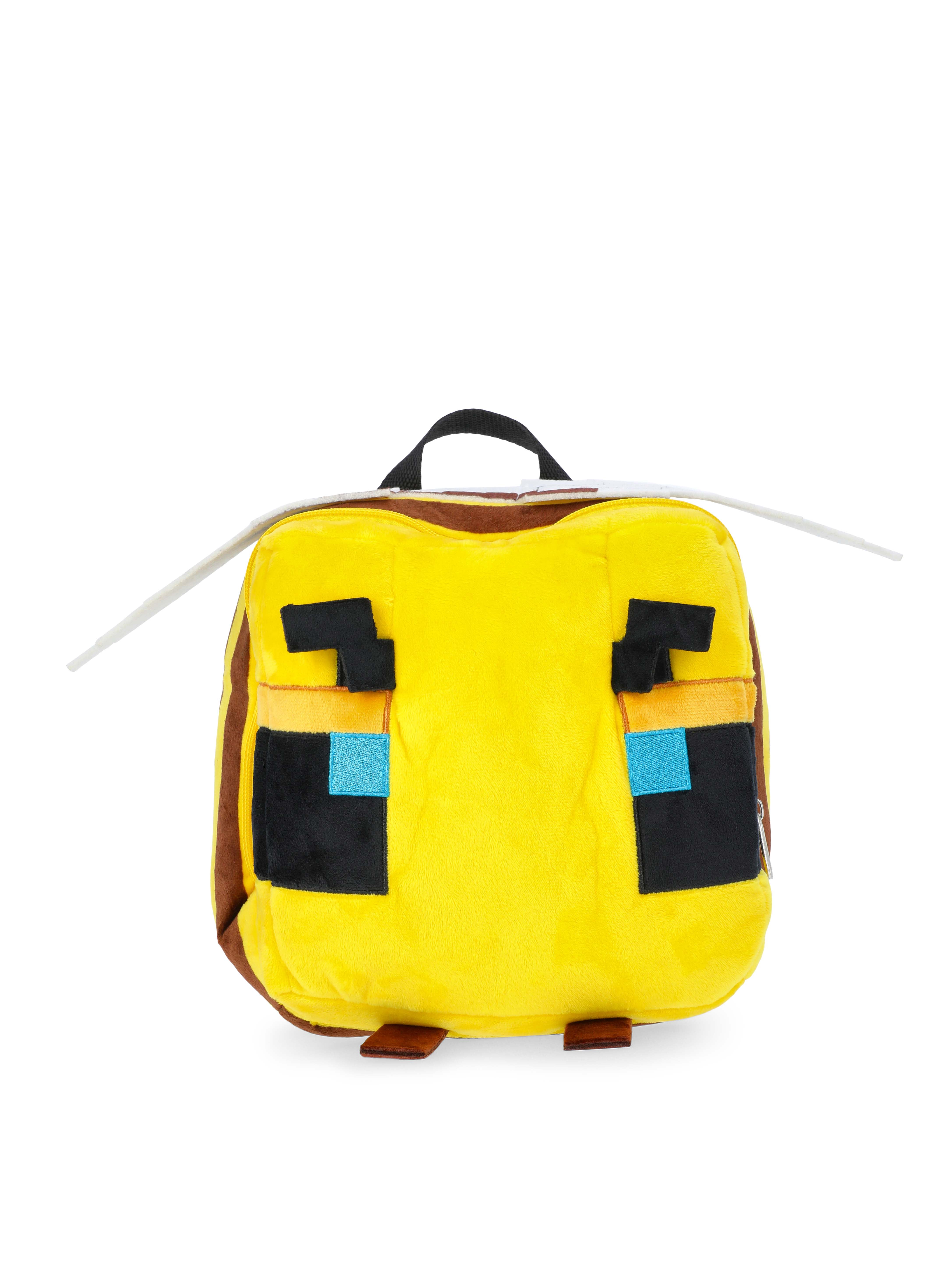 Minecraft Boys Bee Plush Backpack, 12.5″ Yellow
