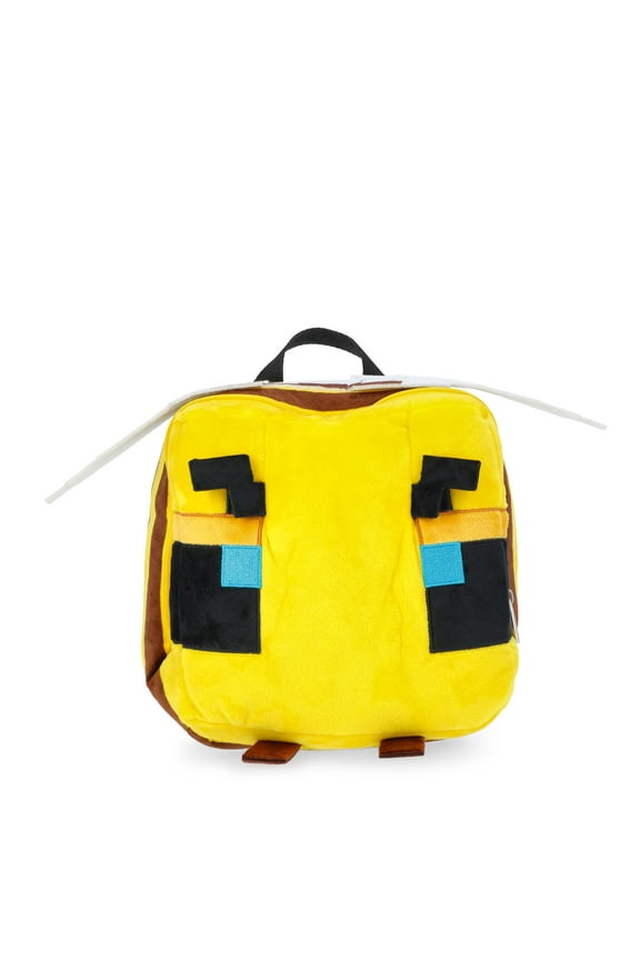 Boys Bee Plush Backpack, 12.5" Yellow
