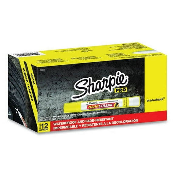 2PK Mean Streak Marking Stick, Broad Bullet Tip, Yellow