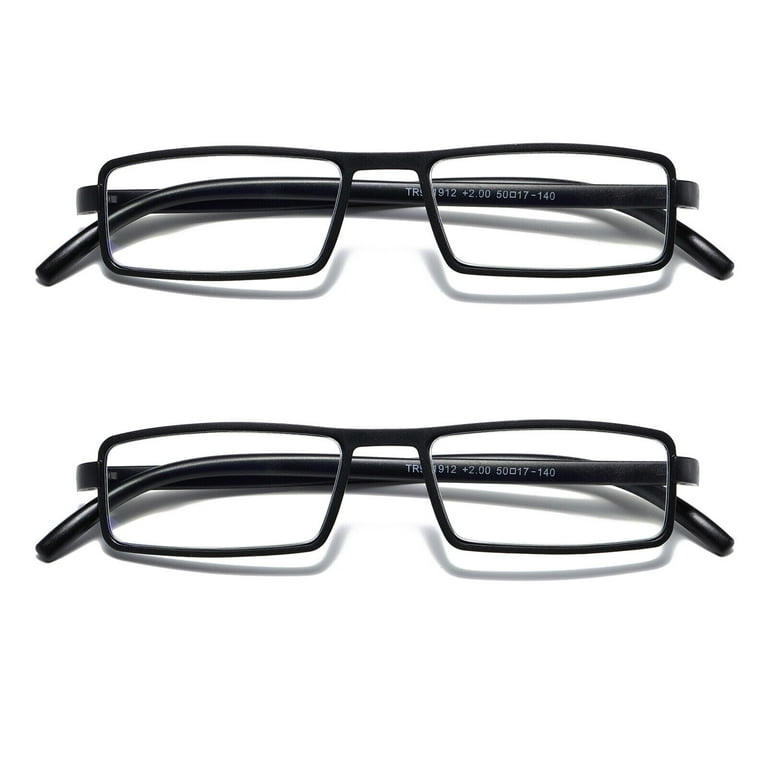 2PK Mens Womens Unisex Unbreakable Reading Glasses Blue Light