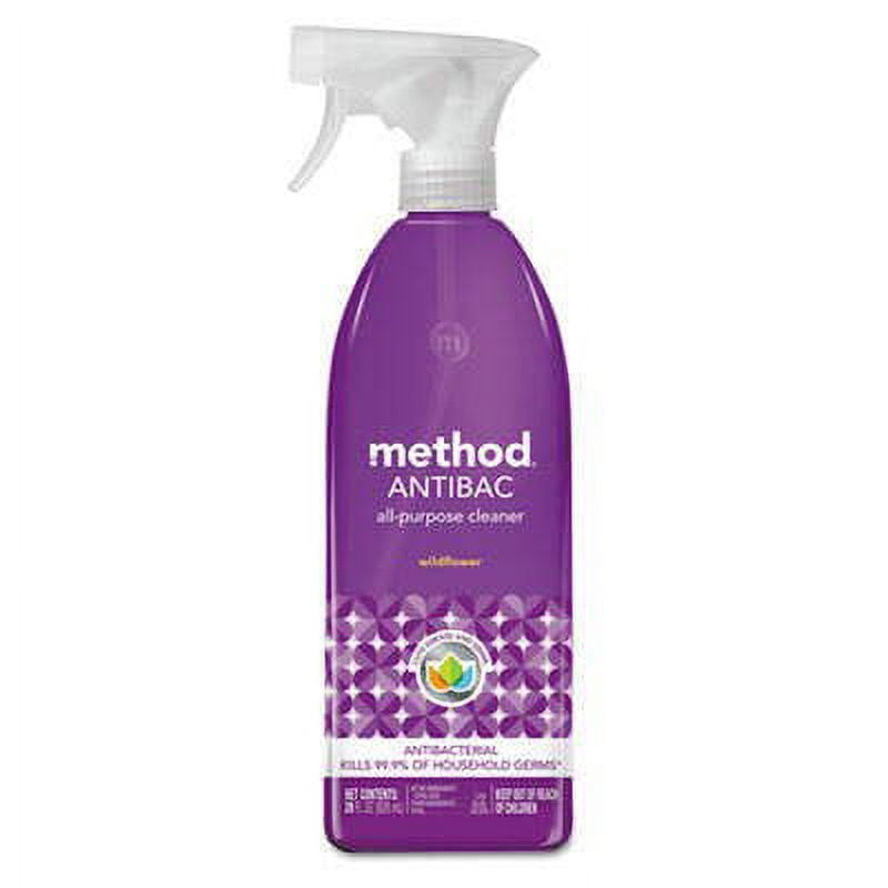 2PK Method Antibac All-Purpose Cleaner, Wildflower, 28 oz Spray Bottle (01454EA)