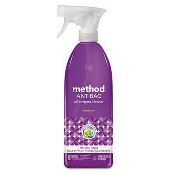 2PK Method MTH01454EA Antibac All-Purpose Cleaner, Wildflower, 28 oz Spray Bottle