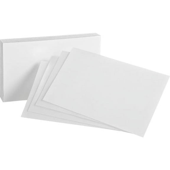 2PK Oxford Printable Index Card - White - 10% Recycled Content (40BD)