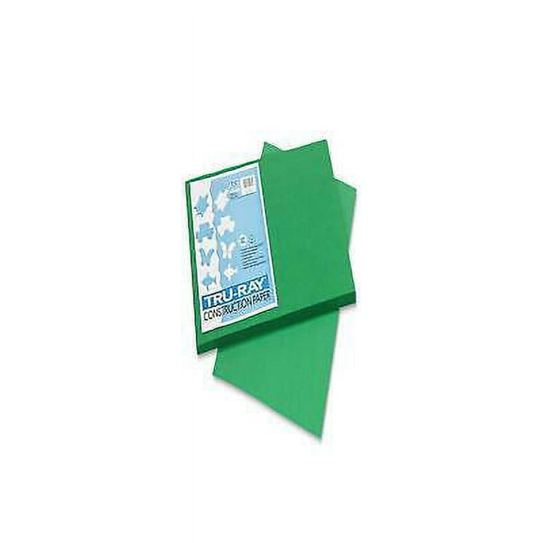 Tru-Ray Construction Paper, 76 lb Text Weight, 12 x 18, Festive Green, 50/Pack Tru-Ray Construction Paper, 76 lb Text Weight, 12 x 18, Festive Green, 50/Pack