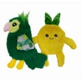 thumbnail image 1 of Vibrant Life Summer Flattie Bird and Pineapple Dog Toys with Crinkle, Chew Level 2, 2 Pack, 1 of 1