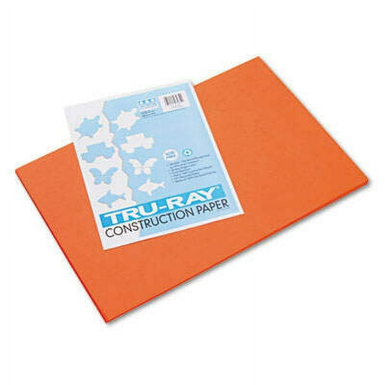 Tru-Ray Construction Paper, 76 lb Text Weight, 12 x 18, Warm Brown, 50/Pack