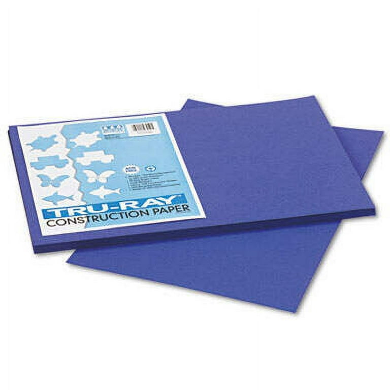 Tru-Ray Construction Paper, 76 lb Text Weight, 12 x 18, Royal Blue, 50/Pack Tru-Ray Construction Paper, 76 lb Text Weight, 12 x 18, Royal Blue, 50/Pack