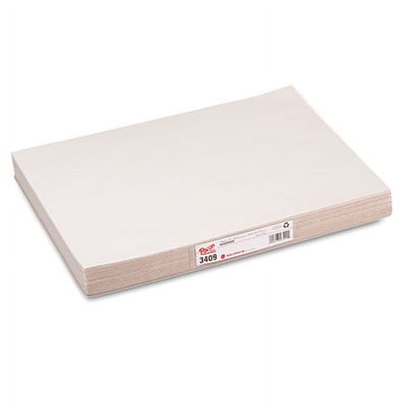 White Newsprint, 30 lb Newsprint Weight, 12 x 18, White, 500/Pack White Newsprint, 30 lb Newsprint Weight, 12 x 18, White, 500/Pack