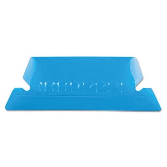 2PK Pendaflex Transparent Colored Tabs For Hanging File Folders, 1/5-Cut, Blue, 2" Wide, 25/Pack (42BLU)