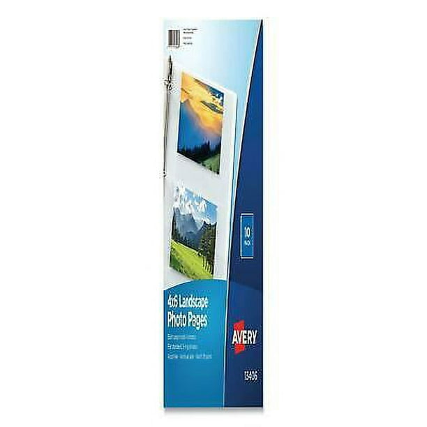 Photo Storage Pages for Four 4 x 6 Horizontal Photos, 3-Hole Punched, 10/Pack Photo Storage Pages for Four 4 x 6 Horizontal Photos, 3-Hole Punched, 10/Pack