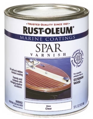 2PK QT Rust-Oleum Marine Coatings Gloss Clear Spar Varnish