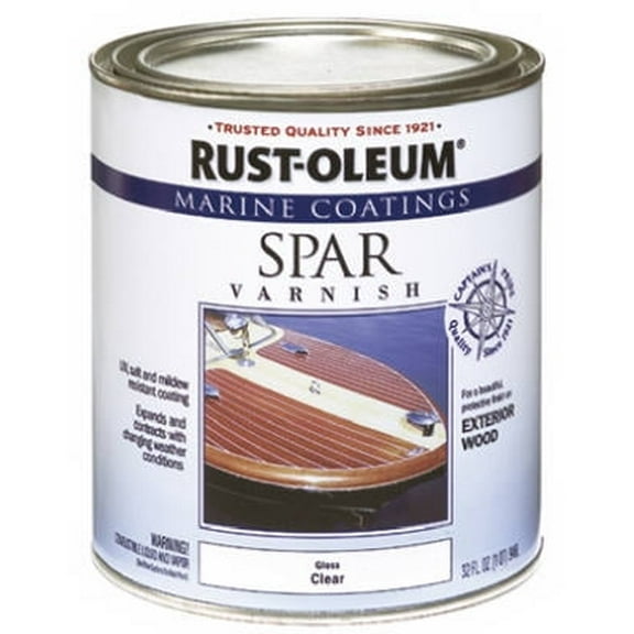 2PK QT Rust-Oleum Marine Coatings Gloss Clear Spar Varnish