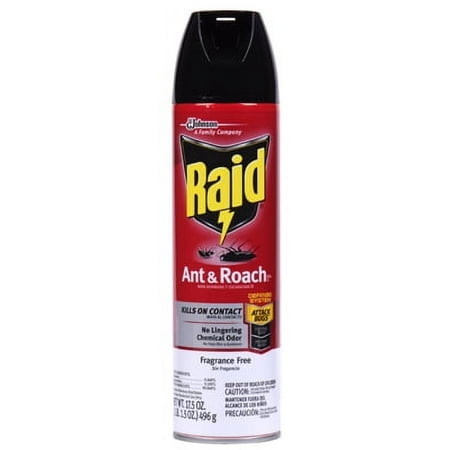 2PK Raid 17.5 OZ Aerosol Ant & Roach Killer Unscented