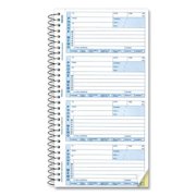 2PK Rediform Telephone Message Book, Two-Part Carbonless, 5 x 2.75, 4 Forms/Sheet, 400 Forms Total (50076)