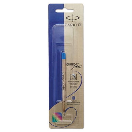 2PK Refill for Parker Ballpoint Pens, Medium Conical Tip, Blue Ink (1950371)