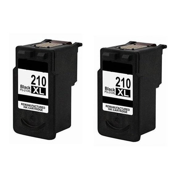 2PK Replacement PG-210XL 210 Black Ink Cartridges compatible for PIXMA MP495 MX320 MX340 Printer