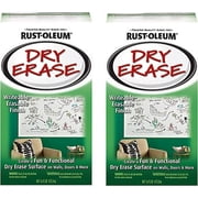 2PK-Rust-Oleum Specialty QT White Dry Erase Brush On Paint