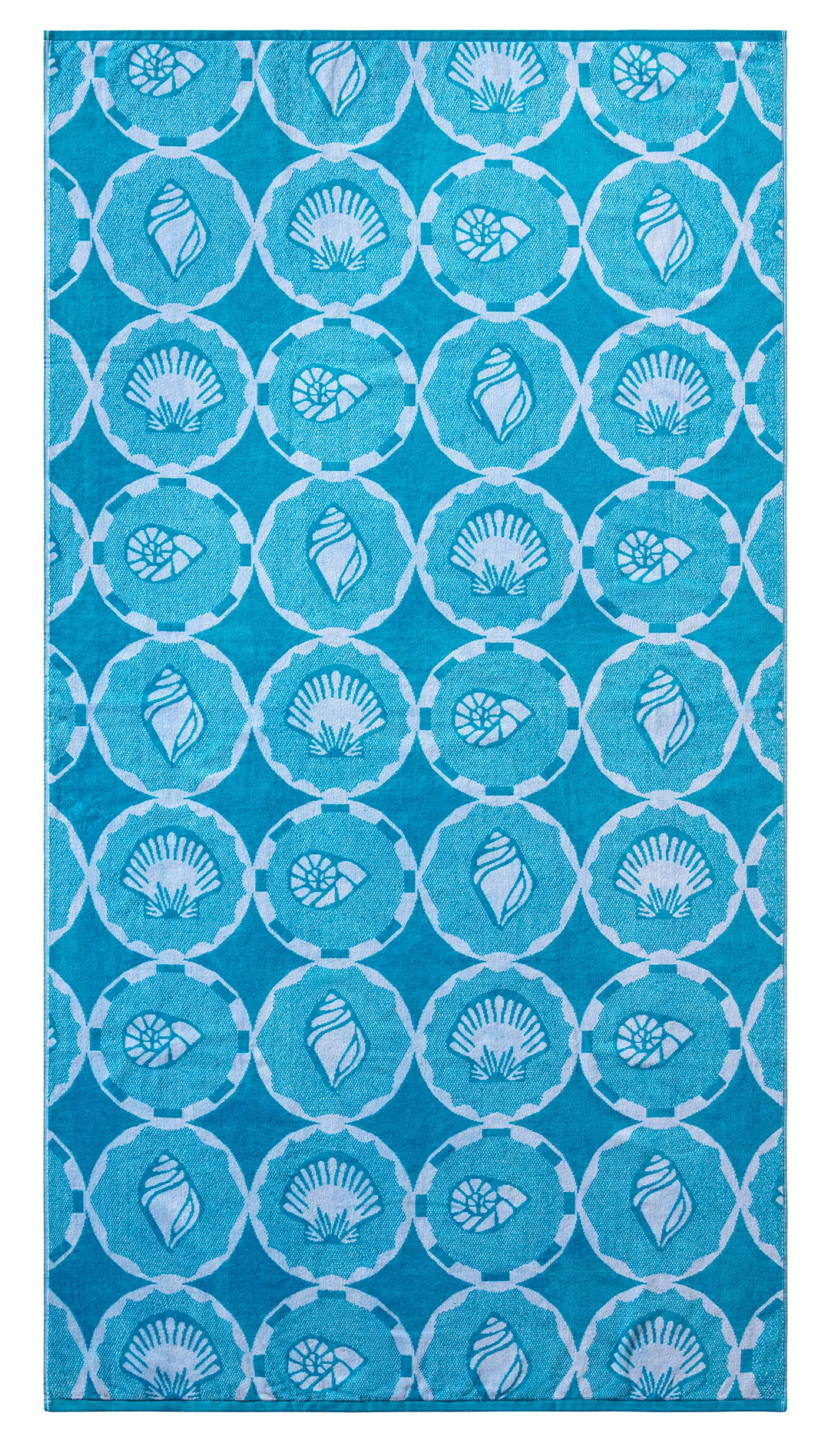 Better Homes & Gardens 2-Pack Beach Towel Bundle, Seashell Tile