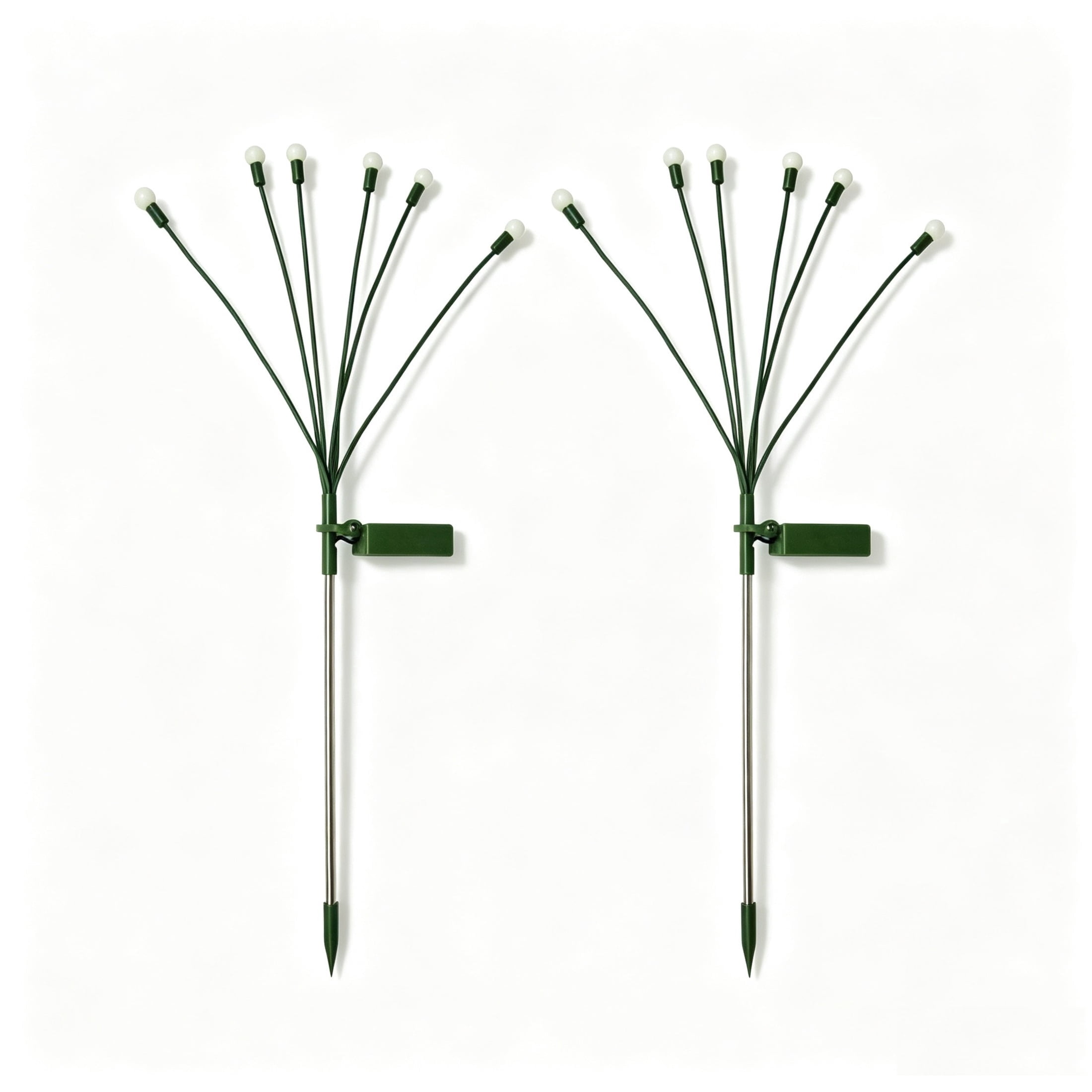 Outdoor Solar-Powered LED Fireflies Yard Stakes, Warm White, 27", 2 Count, by Holiday Time