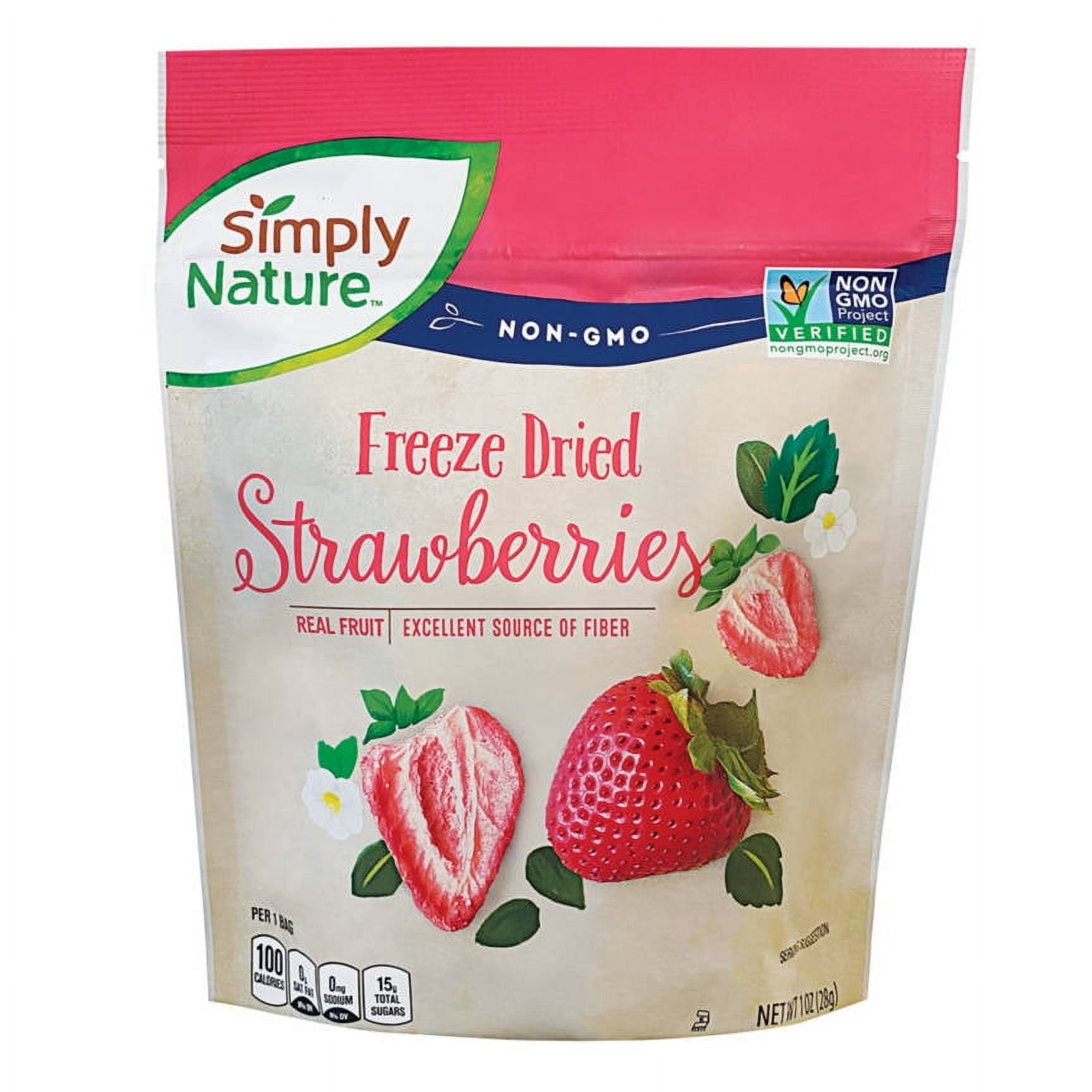 2PK - Simply Nature Freeze Dried Strawberries, 1.2 oz