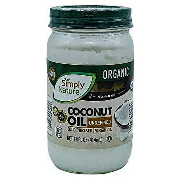 2PK - Simply Nature Organic Coconut Oil, 14 oz