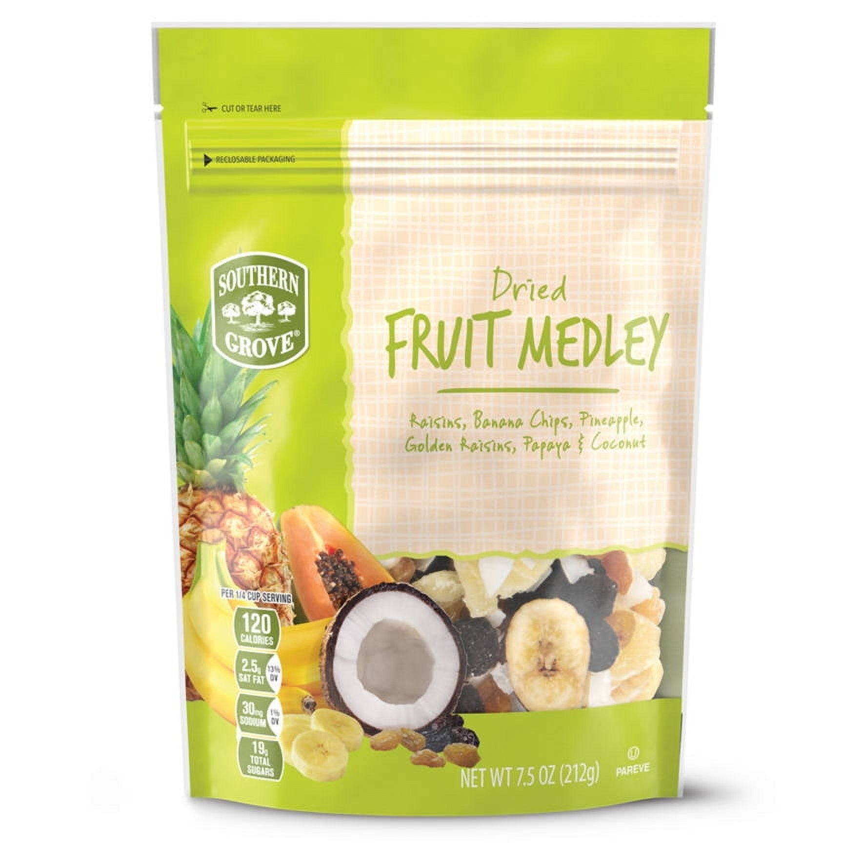 2PK - Southern Grove Dried Fruit Medley, 7.5 oz