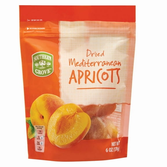 2PK - Southern Grove Dried Mediterranean Apricots, 6 oz