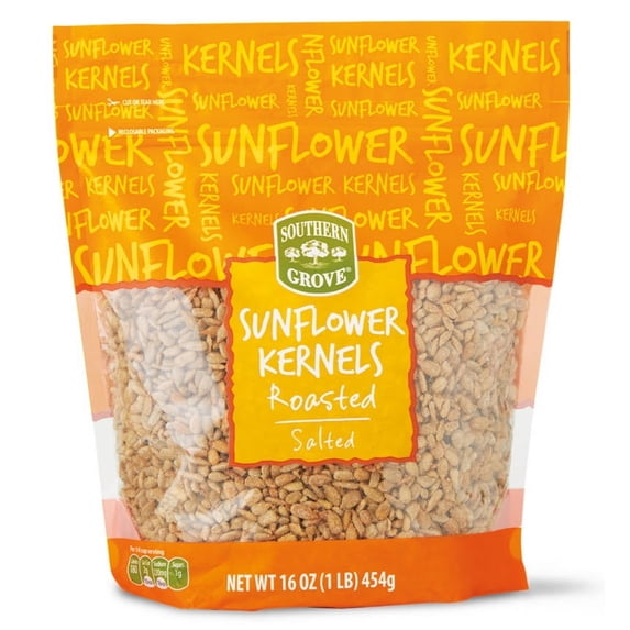 2PK - Southern Grove Salted Roasted Sunflower Kernels, 16 oz