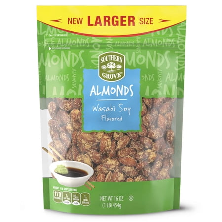 2PK - Southern Grove Wasabi Soy Flavored Almonds, 14 oz
