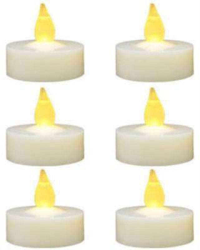 2PK Sylvania Battery Operated LED Tealight Candle Yellow Flicker LE