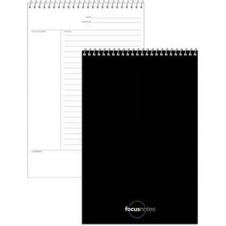 FocusNotes Steno Pad, Pitman Rule, Blue Cover, 80 White 6 x 9 Sheets