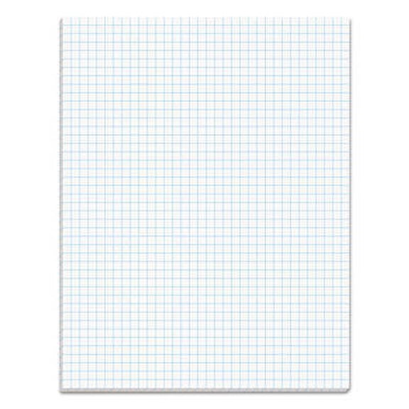 2PK TOPS Quadrille Pads, Quadrille Rule (4 sq/in), 50 White 8.5 x 11 Sheets (33041)