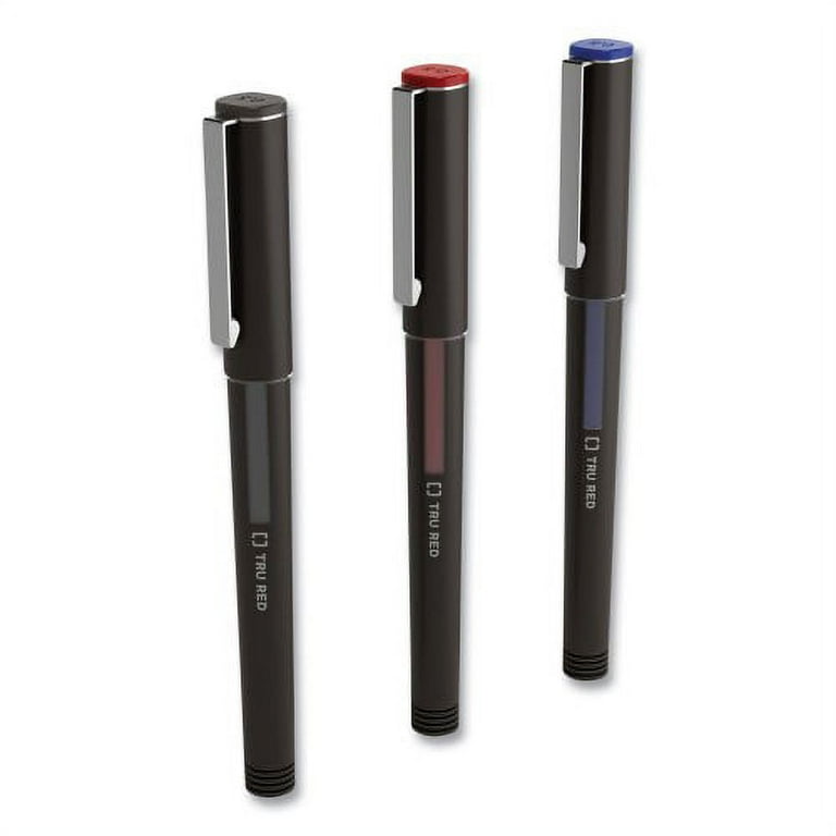 Roller Ball Pen, Stick, Fine 0.5 mm, Assorted Ink and Barrel Colors, 3/Pack Roller Ball Pen, Stick, Fine 0.5 mm, Assorted Ink and Barrel Colors, 3/Pack