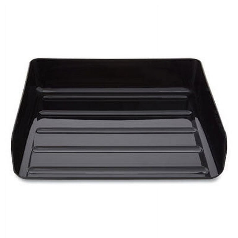Side-Load Stackable Plastic Document Tray, 1 Section, Legal-Size, 15.06 x 9.72 x 3.01, Black, 2/Pack Side-Load Stackable Plastic Document Tray, 1 Section, Legal-Size, 15.06 x 9.72 x 3.01, Black, 2/Pack