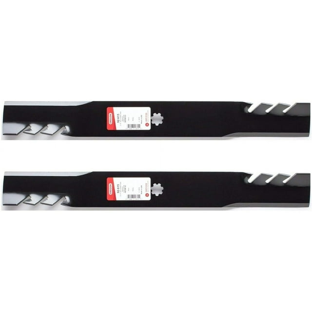 2PK Toothed Mulching Mower Blade for 42" John Deere E100, E110, E120