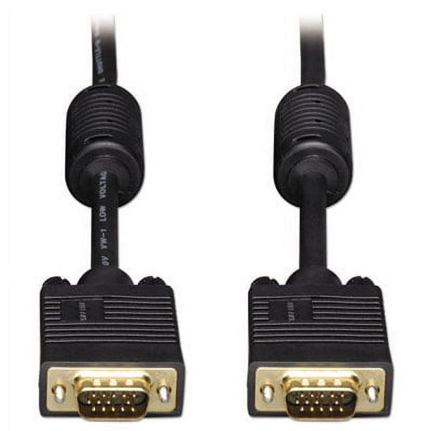 VGA Coaxial High-Resolution Monitor Cable with RGB Coaxial, 6 ft, Black VGA Coaxial High-Resolution Monitor Cable with RGB Coaxial, 6 ft, Black
