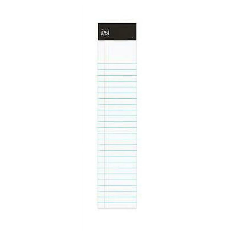 Premium Ruled Writing Pads with Heavy-Duty Back, Narrow Rule, Black Headband, 50 White 5 x 8 Sheets, 6/Pack Premium Ruled Writing Pads with Heavy-Duty Back, Narrow Rule, Black Headband, 50 White 5 x 8 Sheets, 6/Pack