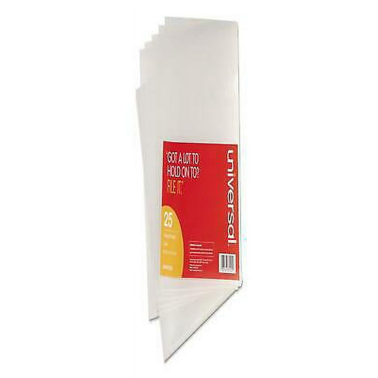 Project Folders, Letter Size, Clear, 25/Pack Project Folders, Letter Size, Clear, 25/Pack