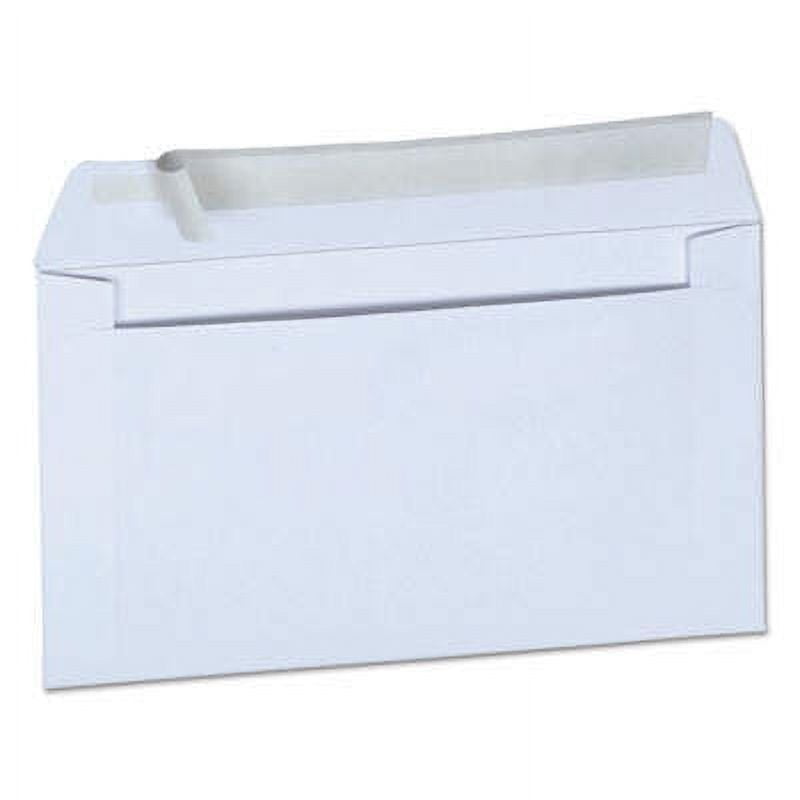 2PK Universal One Peel Seal Strip Business Envelope, #6 3/4, 3 5/8 x 6 1/2, White, 100/Box