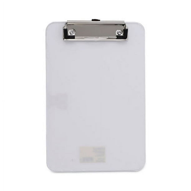 Plastic Clipboard with Low Profile Clip, 0.5 Plastic Clipboard with Low Profile Clip, 0.5