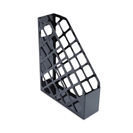 2PK Universal Recycled Plastic Magazine File, 3 x 10 x 11.88, Black (08118)