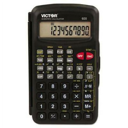 2PK Victor 920 Compact Scientific Calculator with Hinged Case,10-Digit, LCD