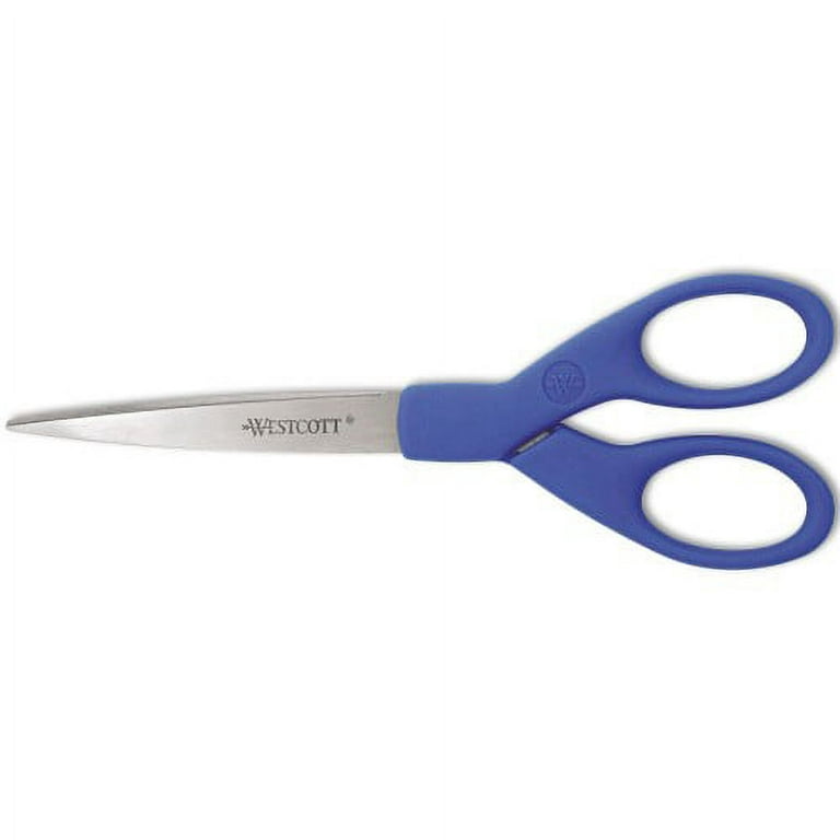 Westcott 7 All Purpose Preferred Stainless Steel Scissors, Blue (44217)
