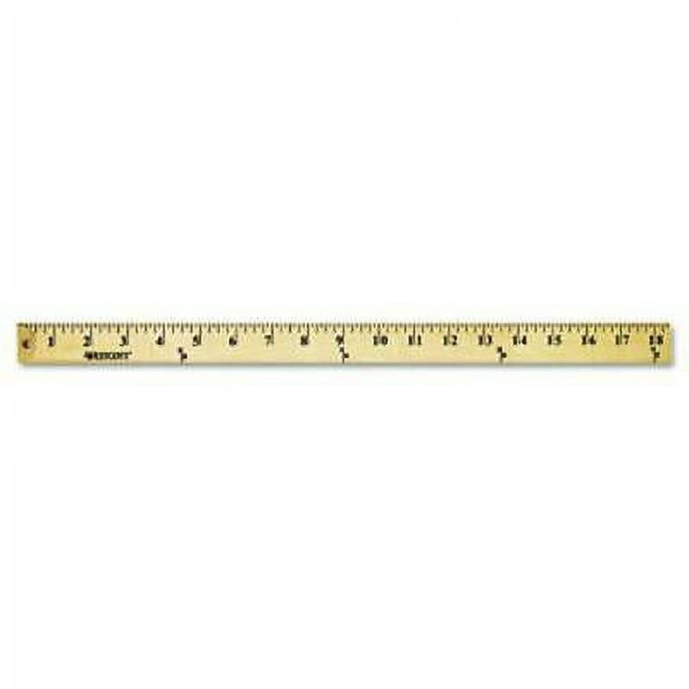 Westcott® Wood Yardstick with Metal Ends, 36 Long. Clear Lacquer Finish