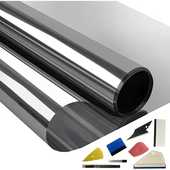2PLY   5% VLT Window Tint Film for  20" X 100FT & 8 count Installation Tools Kit,Heat & UV Block and Scratch Resistant,  Side & Rear   Tint