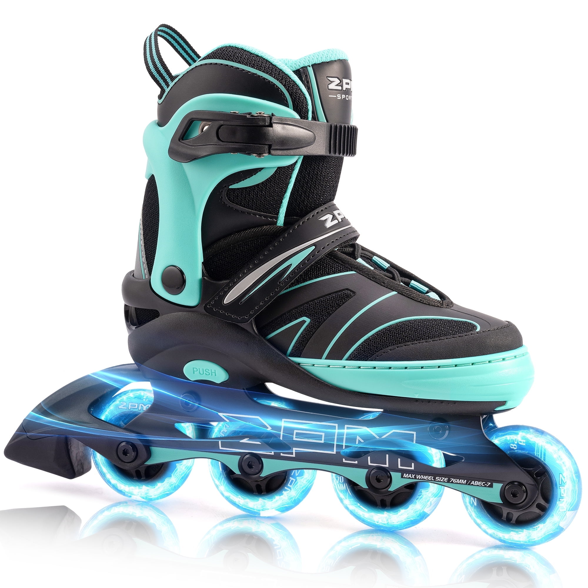 2PM SPORTS Kids Adjustable Inline Skates, Youth Inlie Skates for Girls Boys Women Ages 4-12 5-8 8-12 with Full Light Up Wheels