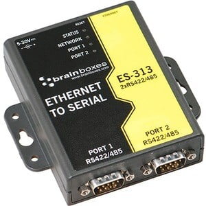 2PORT RS422/485 ETHERNET TO SERIAL DEVICE SERVER 1 MEGABAUD