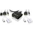 thumbnail image 1 of 2PORT USB DVI CABLE KVM SWITCH WITH DISPLAYPORT ADAPTERS, 1 of 3